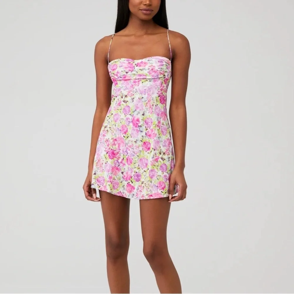 For Love & Lemons Paulina Mini Dress Small - Picture 2 of 11